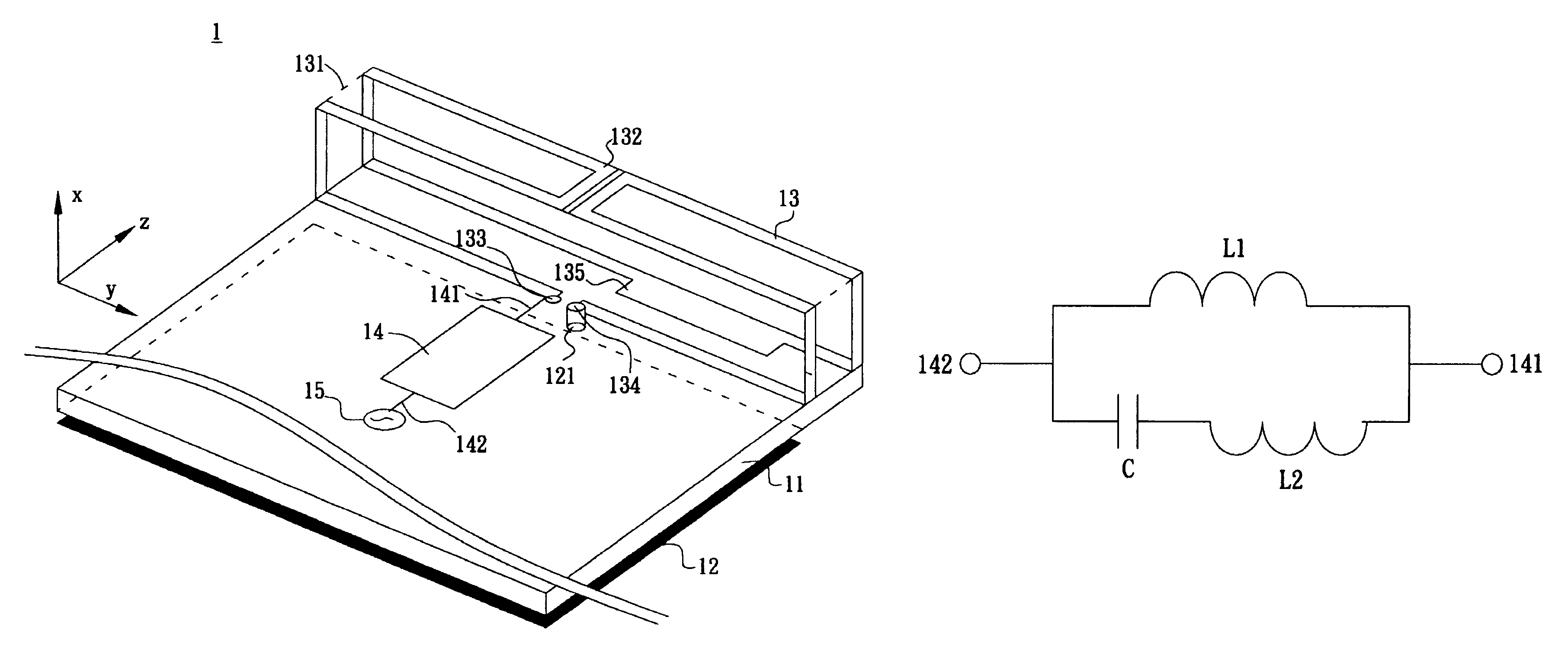 Multiband folded loop antenna