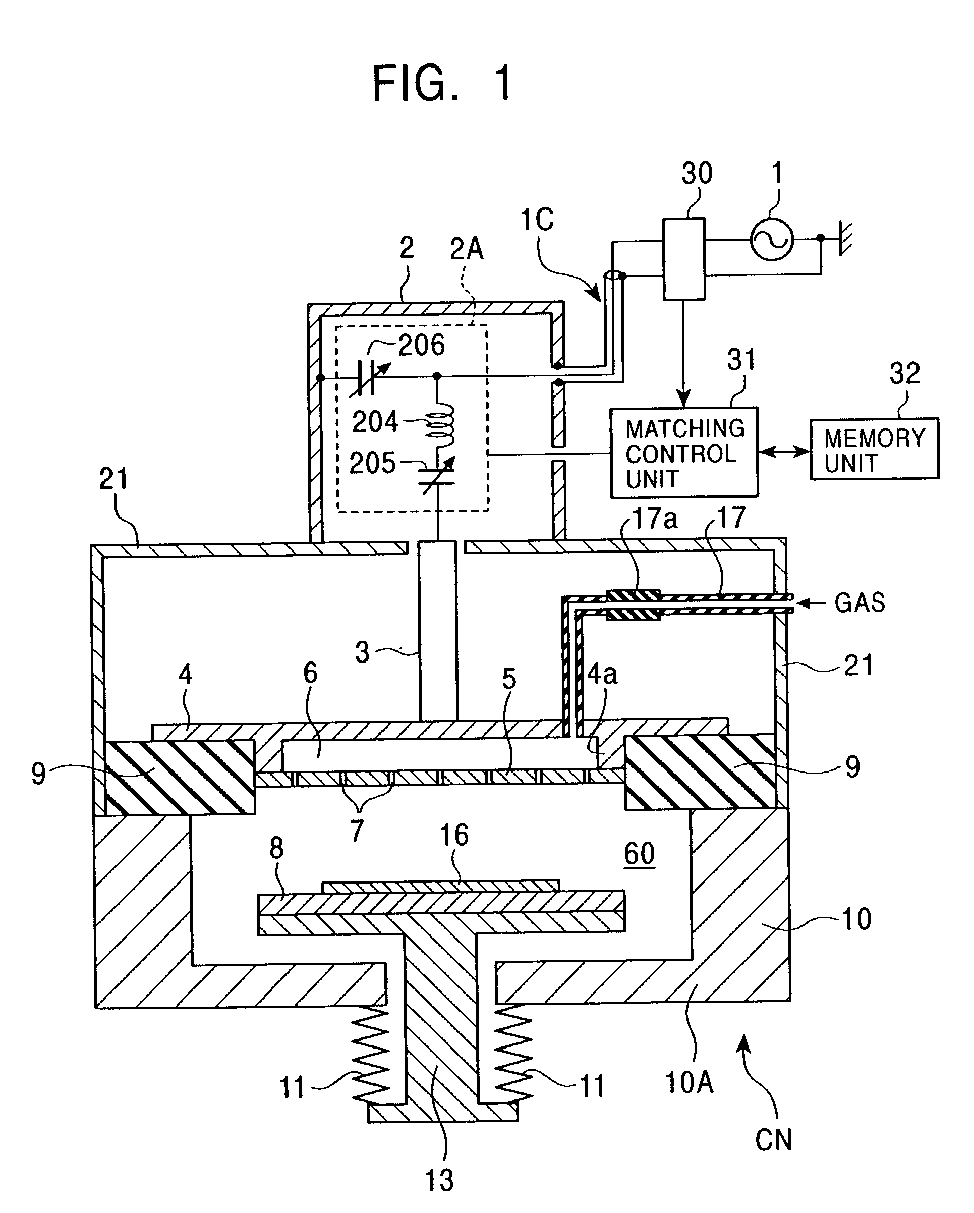 Plasma processing apparatus, method for operating the same, designing system of matching circuit, and plasma processing method