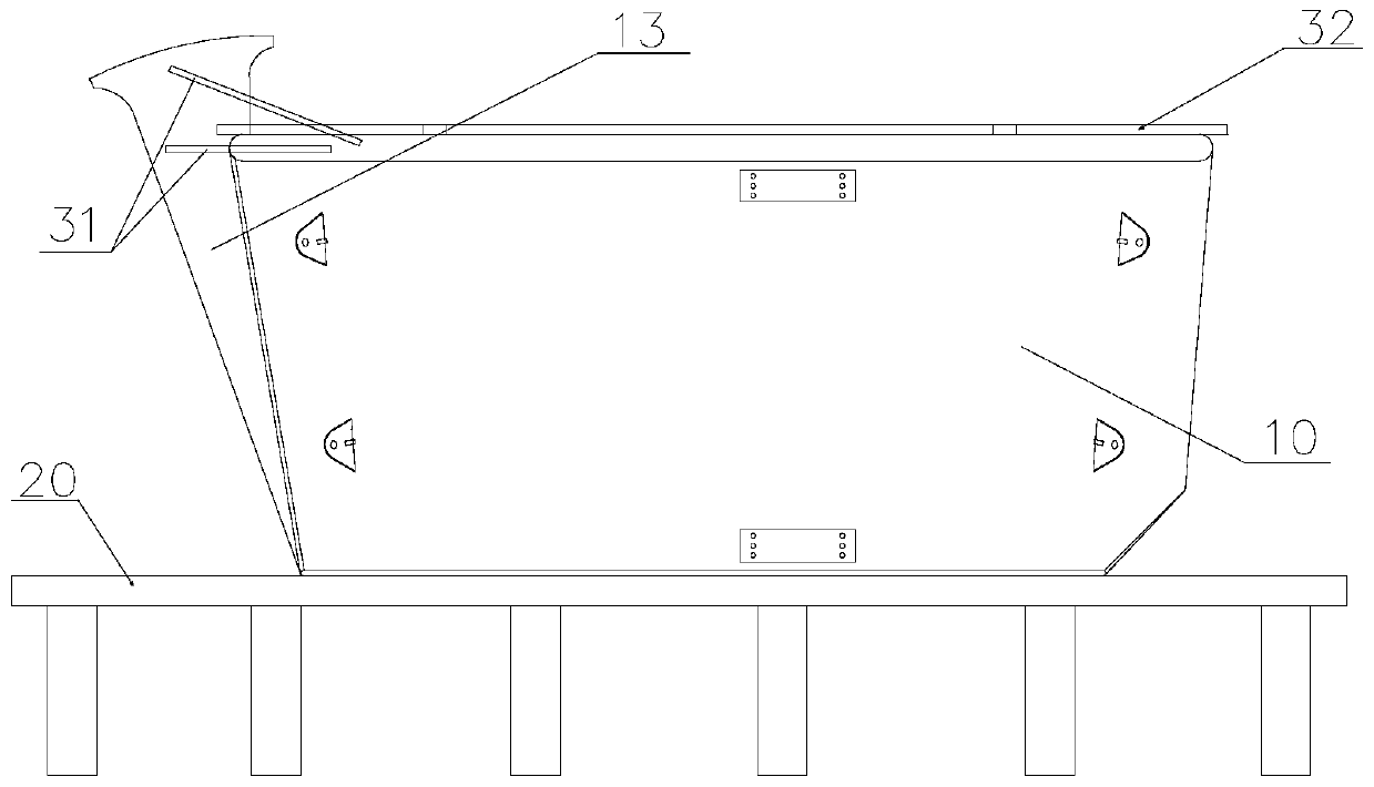 A segmented installation method for energy-saving ducts of super-large oil tankers