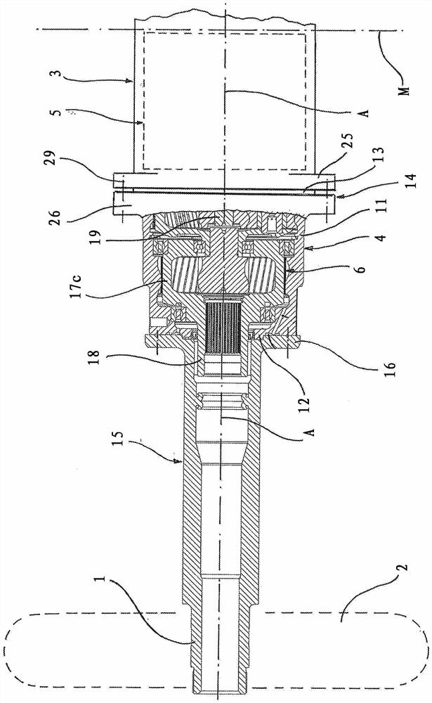 Electric drive unit for motor vehicle