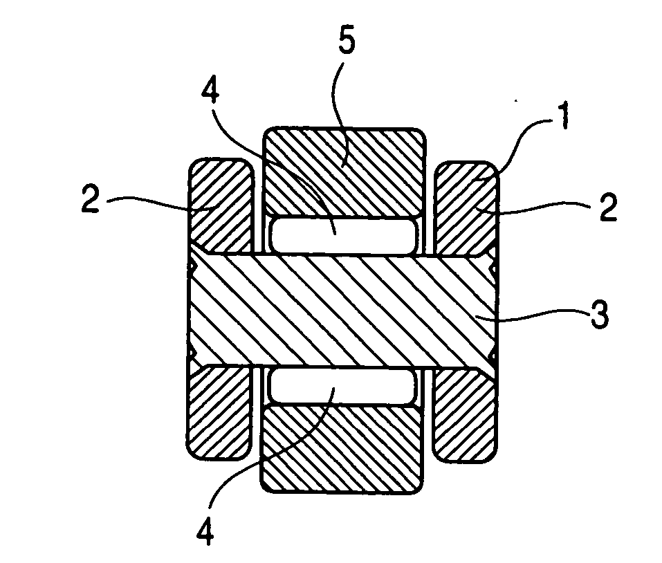 Rolling/sliding part, rolling bearing, cam follower, and method of modificating surface of rolling/sliding part