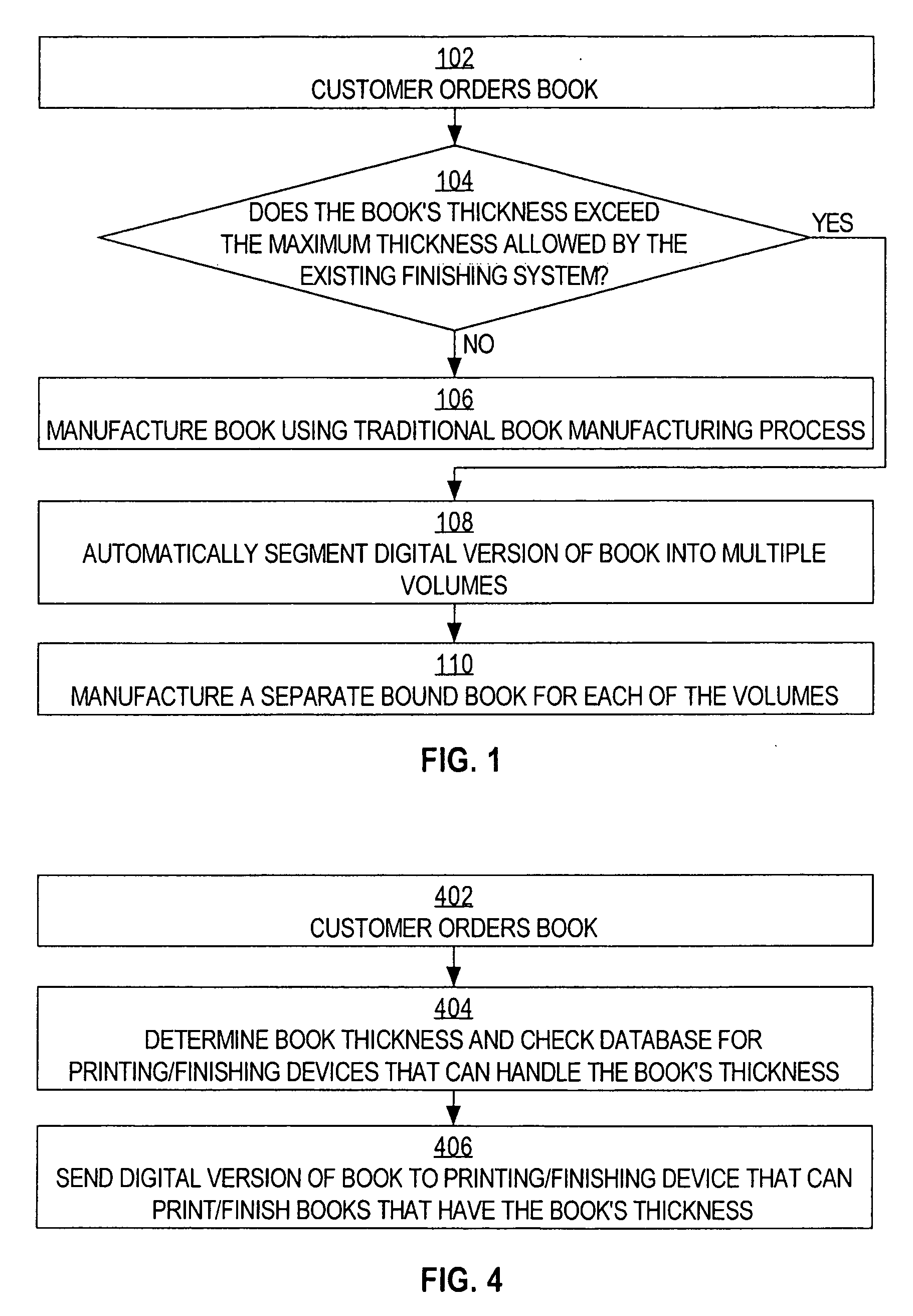 Creating and manufacturing documents that initially exceed equipment finishing capacity