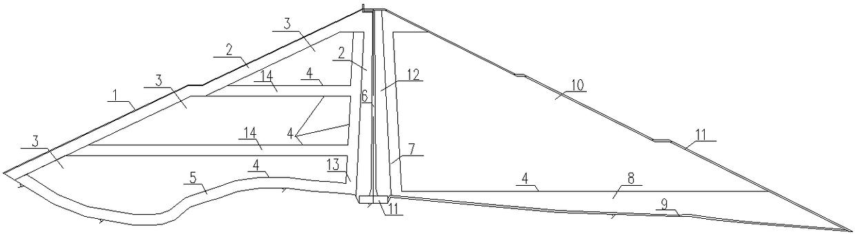 Core-wall rock-fill dam