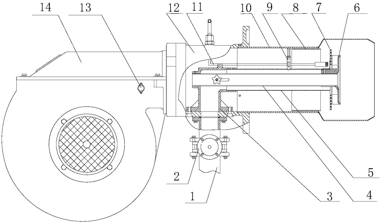 Full-automatic efficient natural gas burner