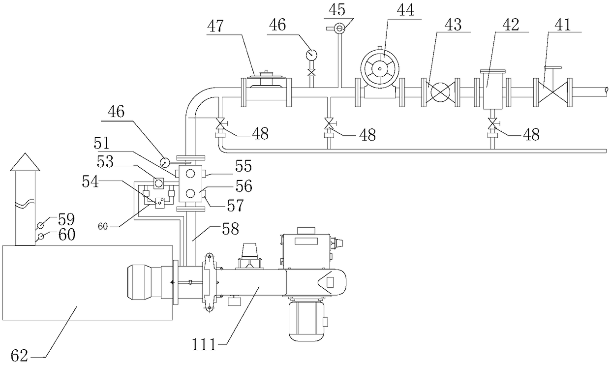 Full-automatic efficient natural gas burner