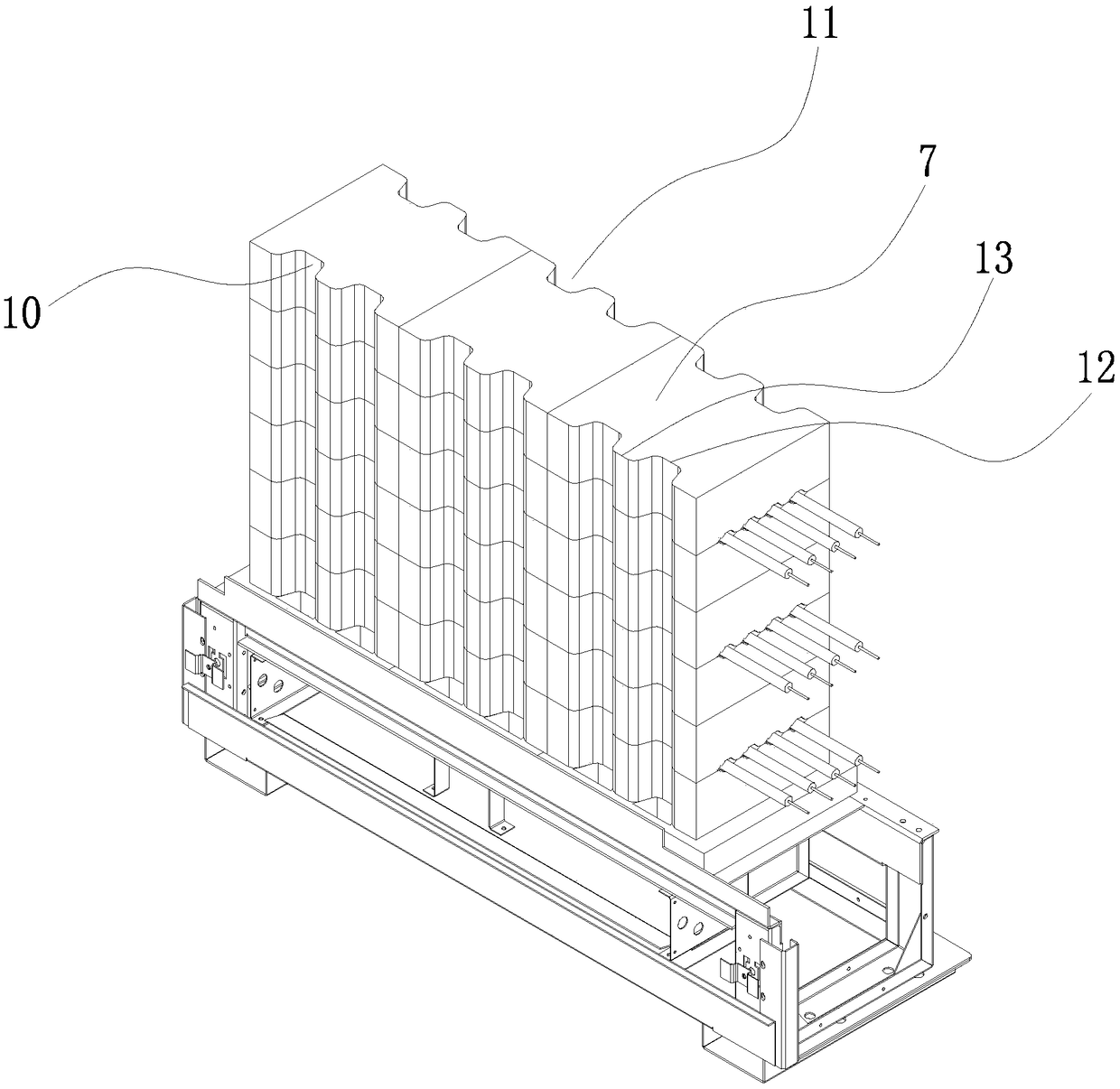 Temperature adjusting damper and heat storage electric heater comprising adjusting damper