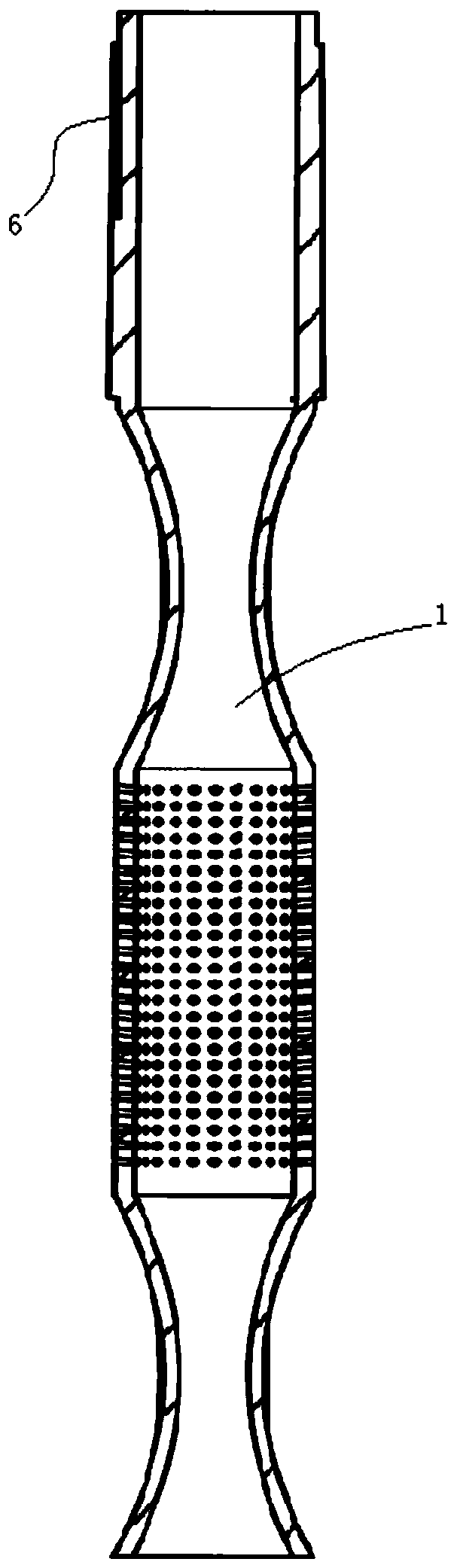 Evaporation tube structure for engine combustion chamber and engine combustion chamber structure