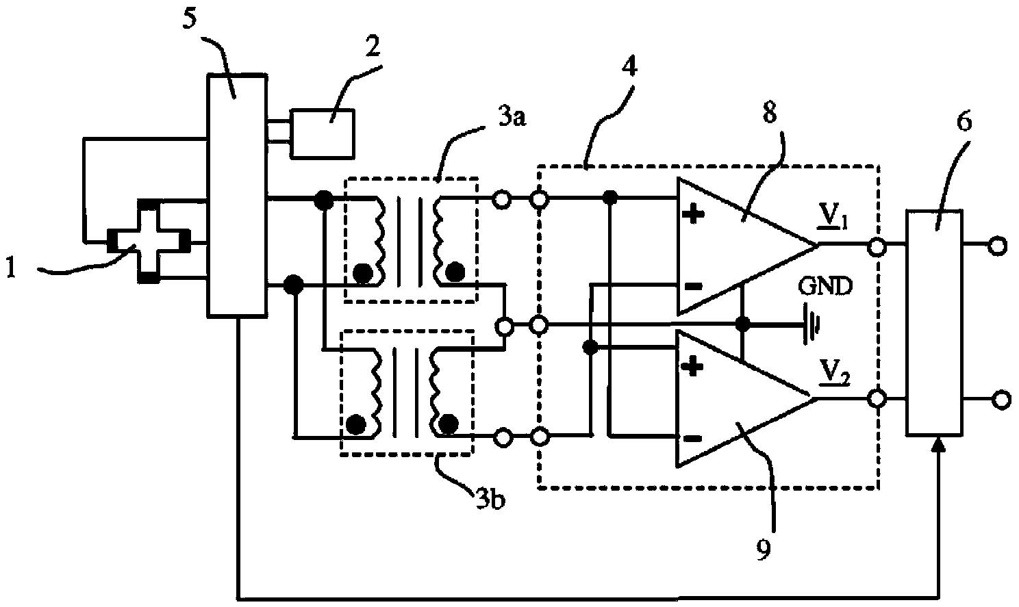 Current transducer for measuring a current