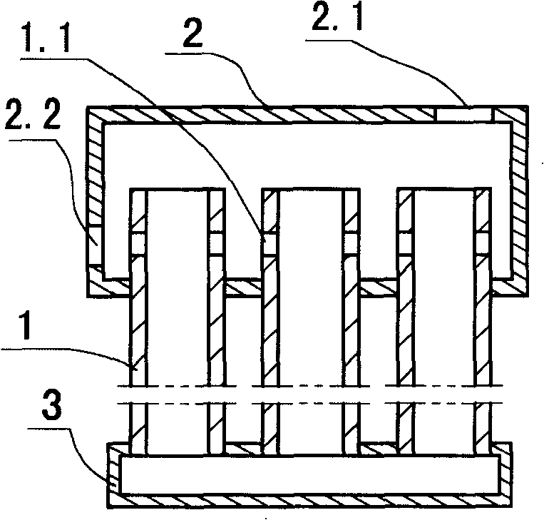 Evaporator and heat absorber of separated gravity hot pipe