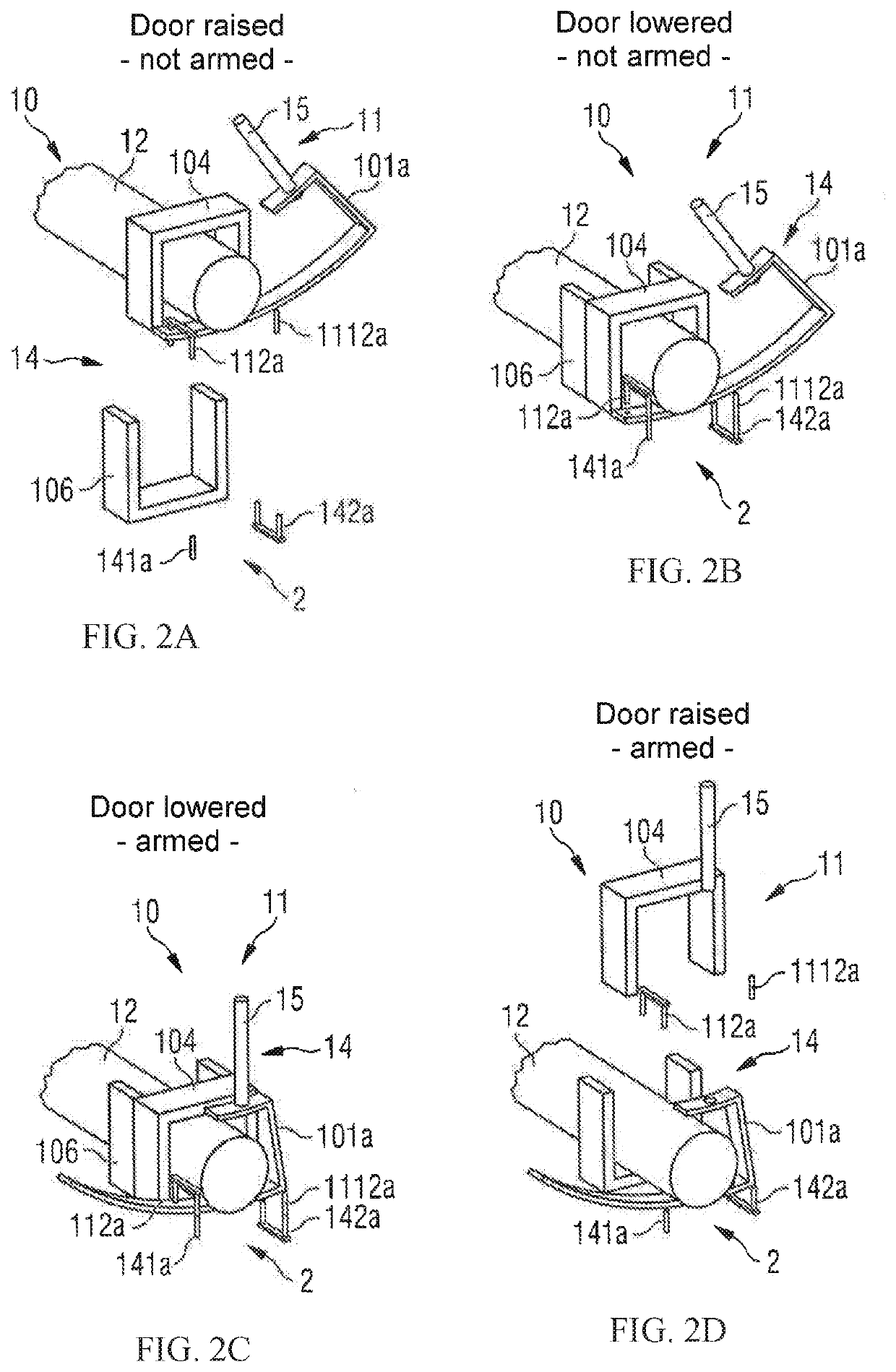 Passenger door arrangement for an aircraft segment