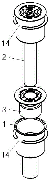 A construction method of a floor drain in a room with water in a high-rise building and a composite floor drain used therein