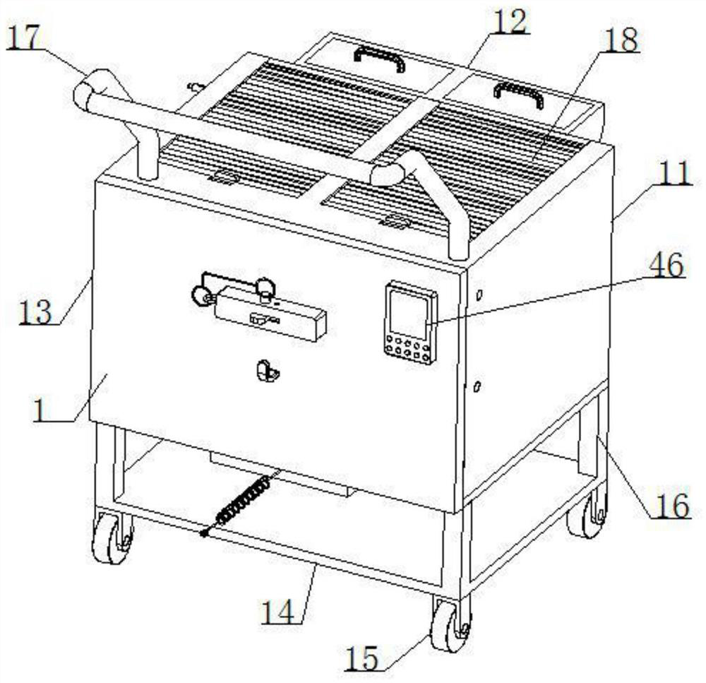 A clinical insulin injection pen centralized management treatment cart