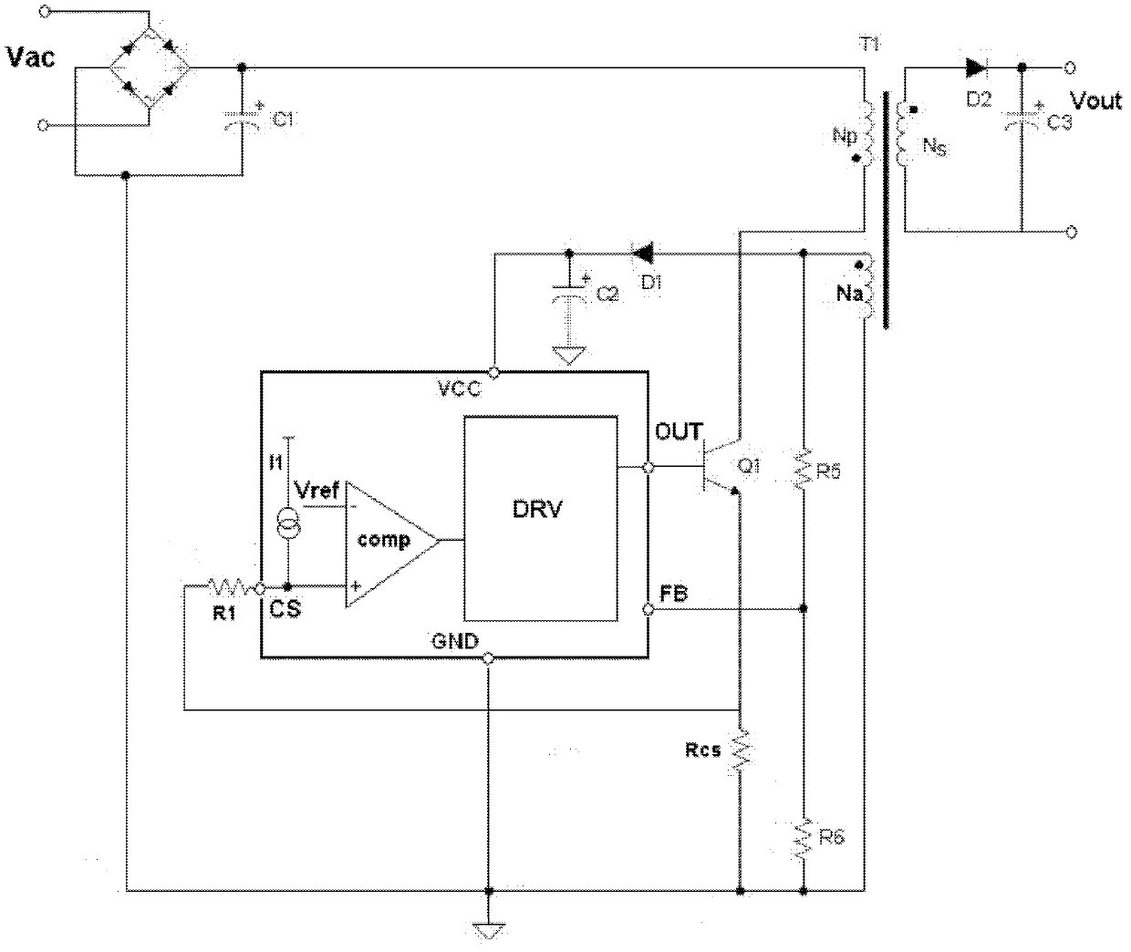 Voltage compensation circuit of switch power line