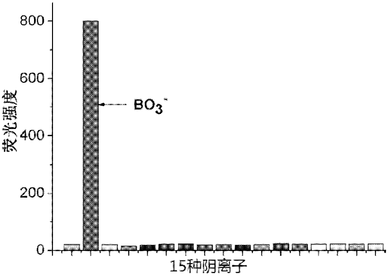 Method for detecting perboric acid ion