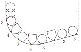 A plowing type PDC drill bit suitable for hard formations