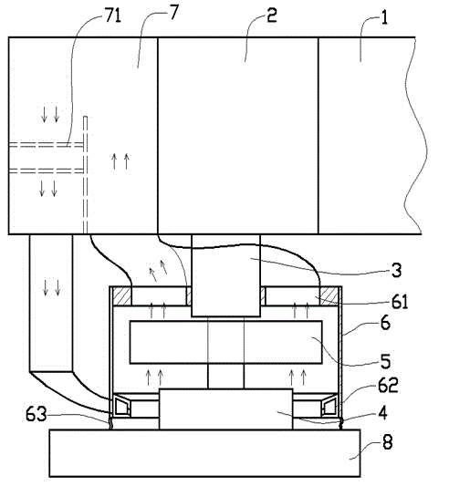 Sheet metal surface self-suction rust removal device