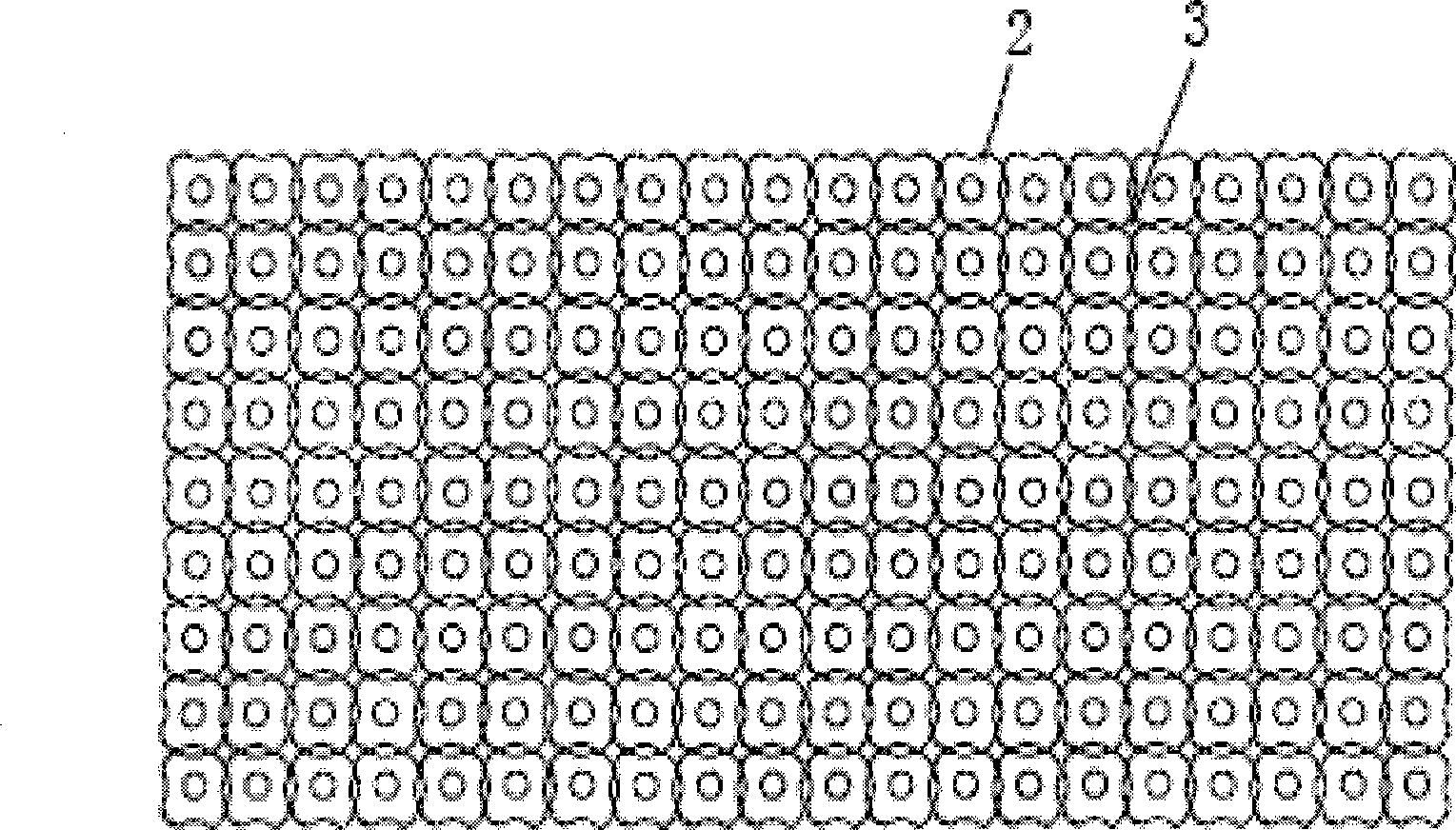 Combination unit of latex mattress