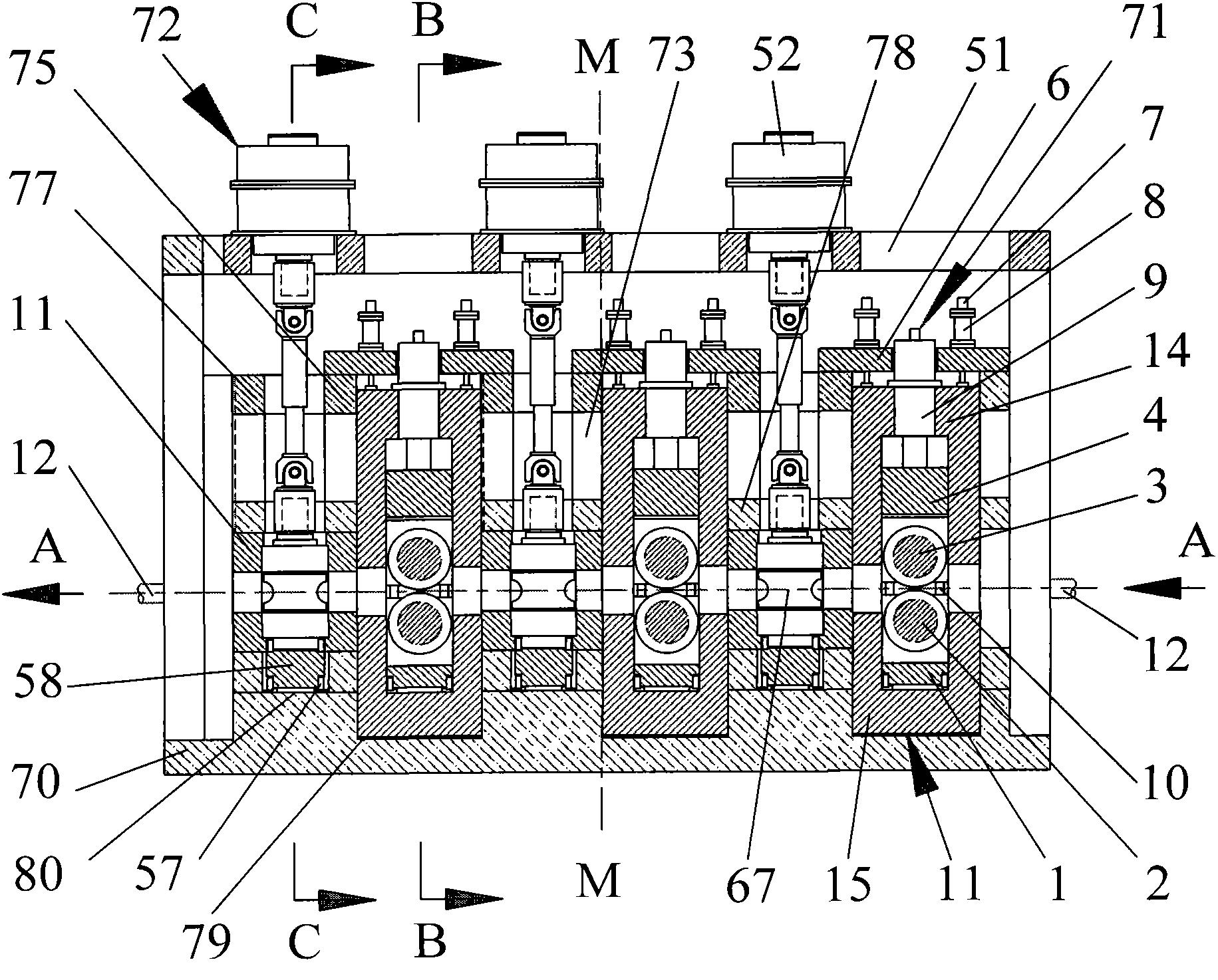 Combined two-roller continuous mill