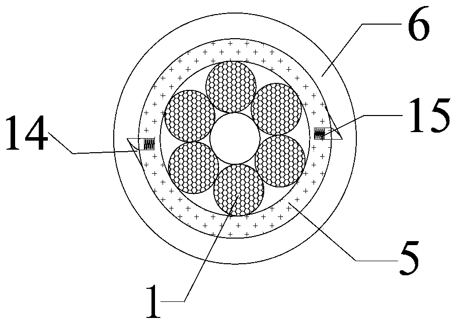 Prestressed drilling, anchoring and grouting anchor cable and support method