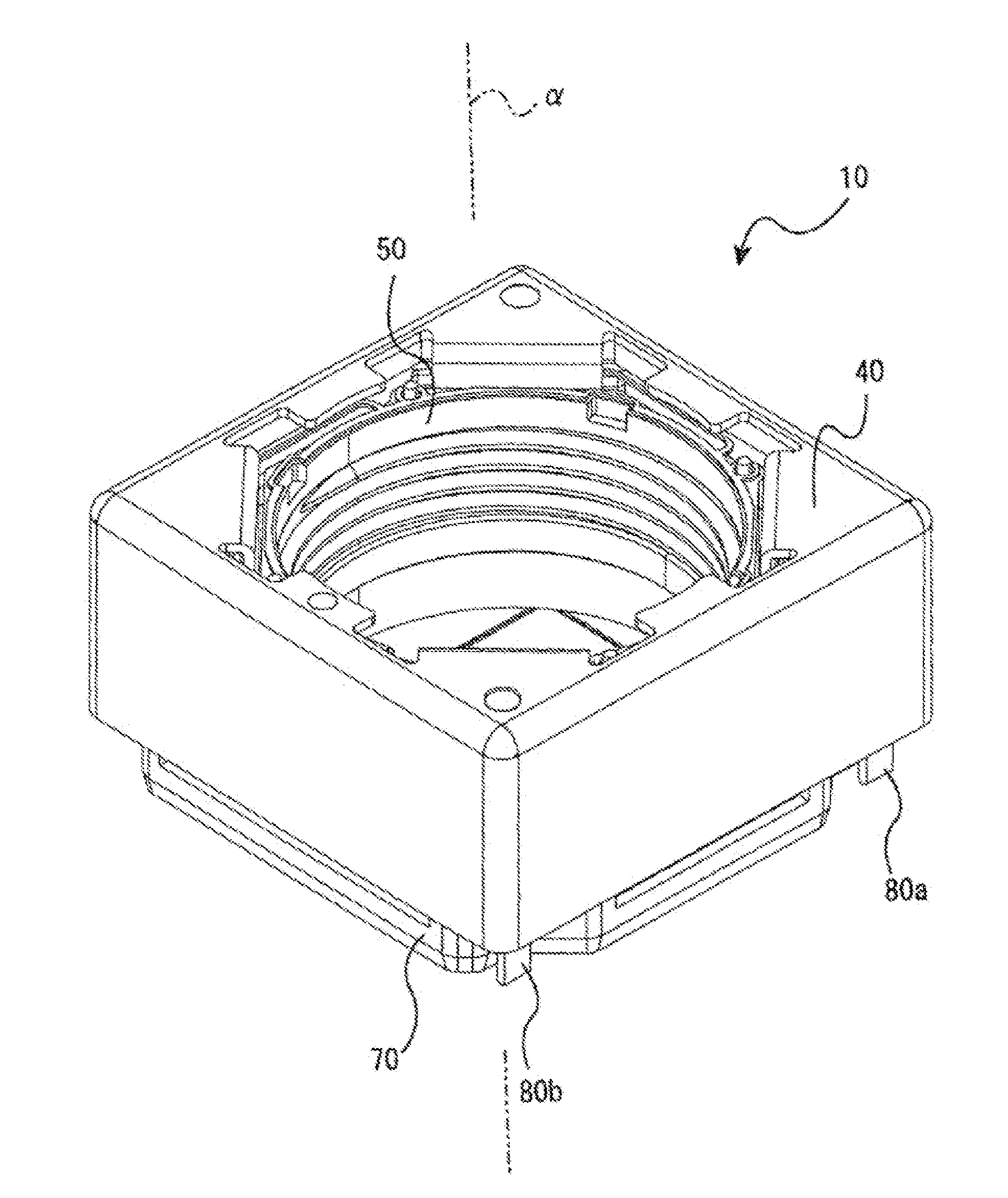 Lens focusing device