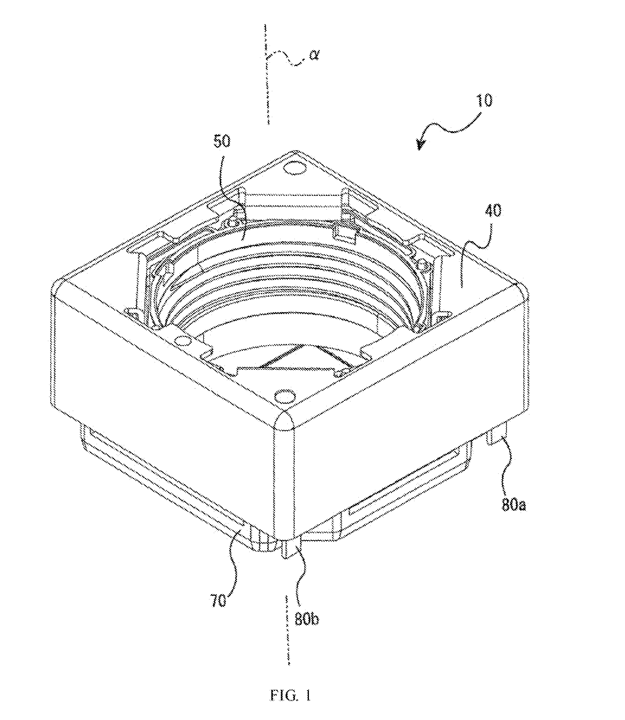 Lens focusing device