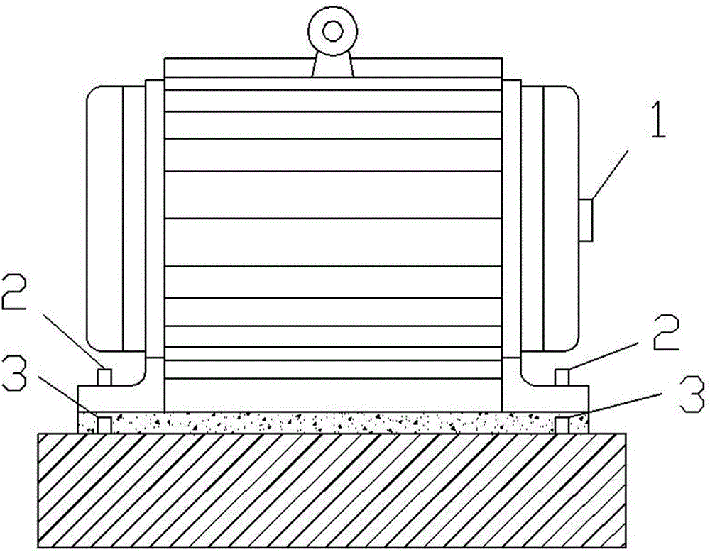 Method for checking whether motor support is installed firmly or not