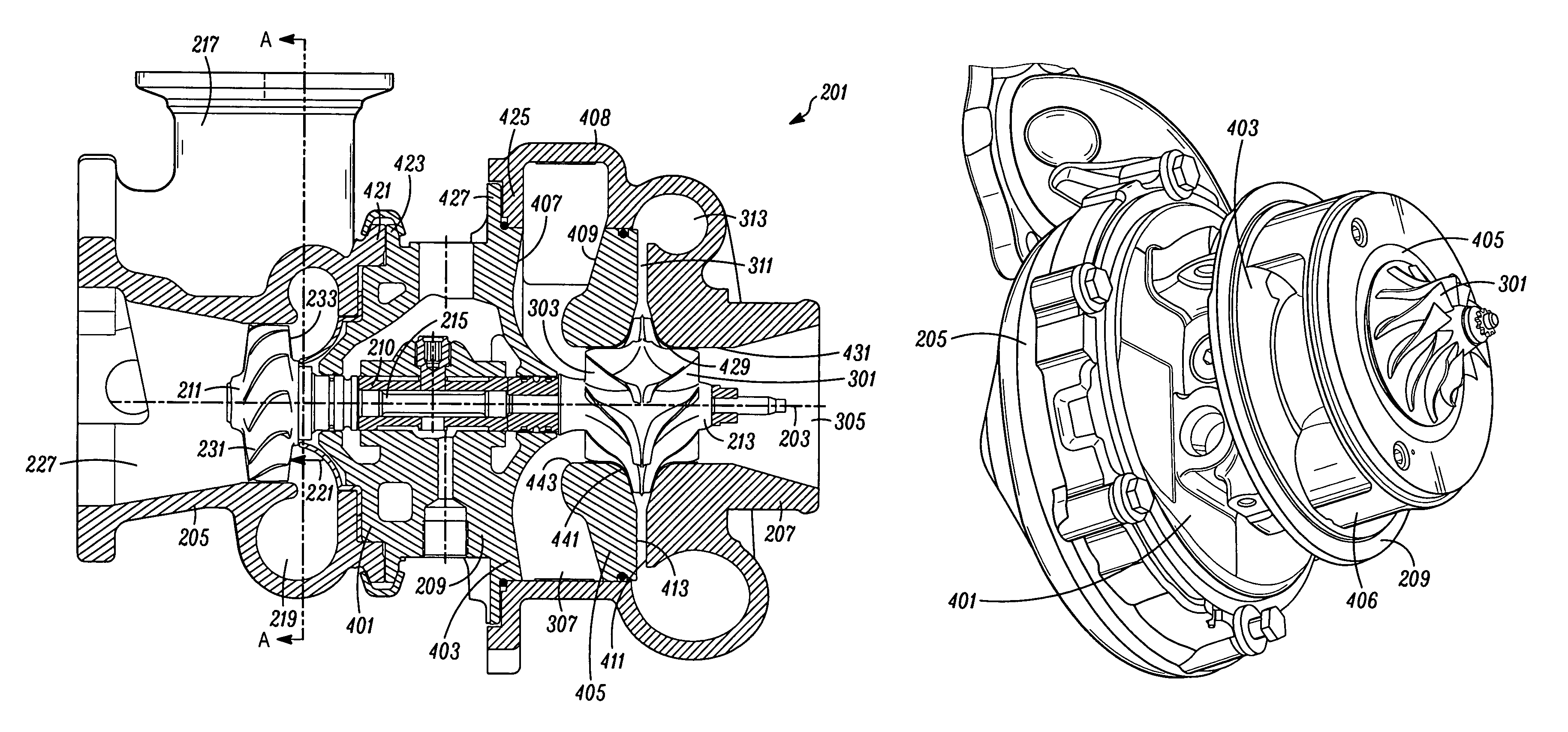 Bearing housing shroud