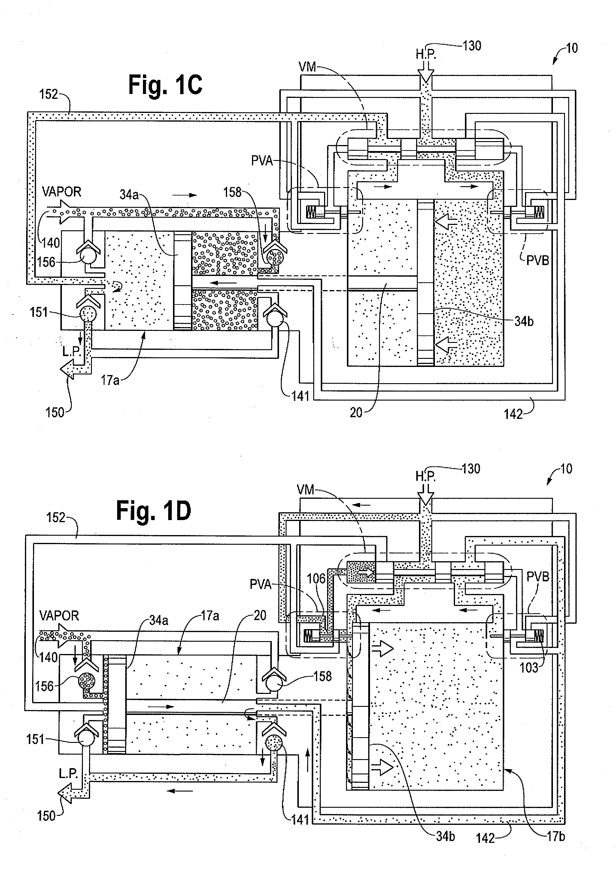 Vapor recovery gas pressure boosters and methods and systems for using same