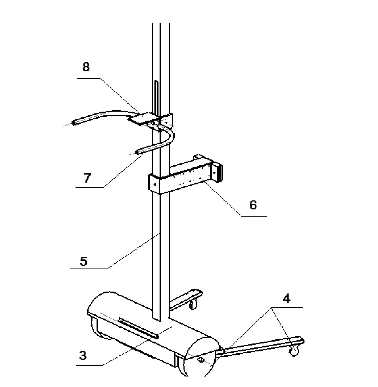 Movable wearable lower limb exoskeleton rehabilitation robot