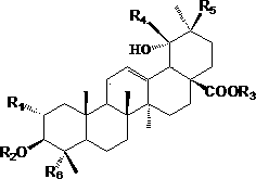 Total triterpene of garden burnet root with anti-inflammatory and analgesic effects and preparation method thereof