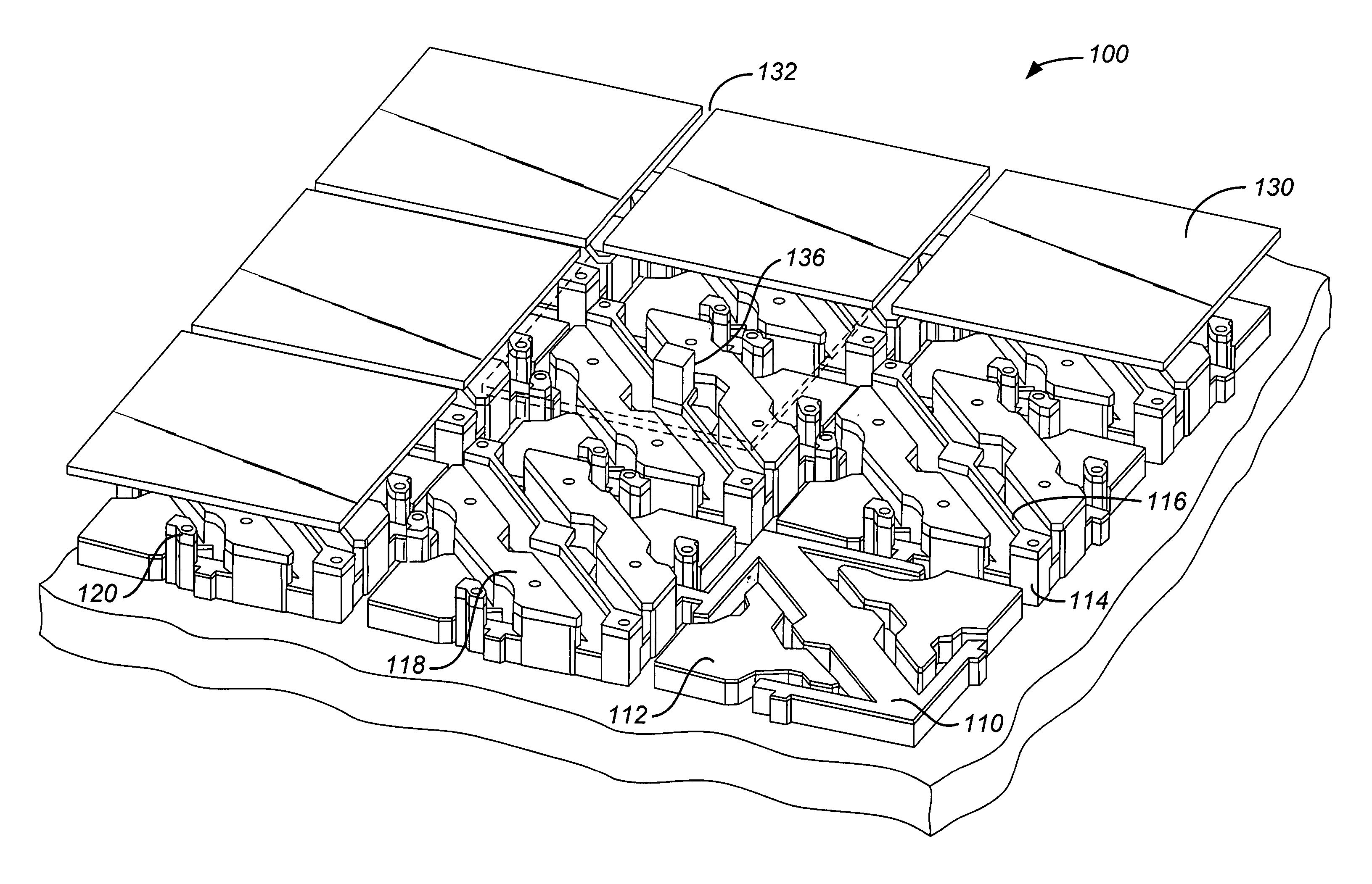 Fabrication of a high fill ratio silicon spatial light modulator