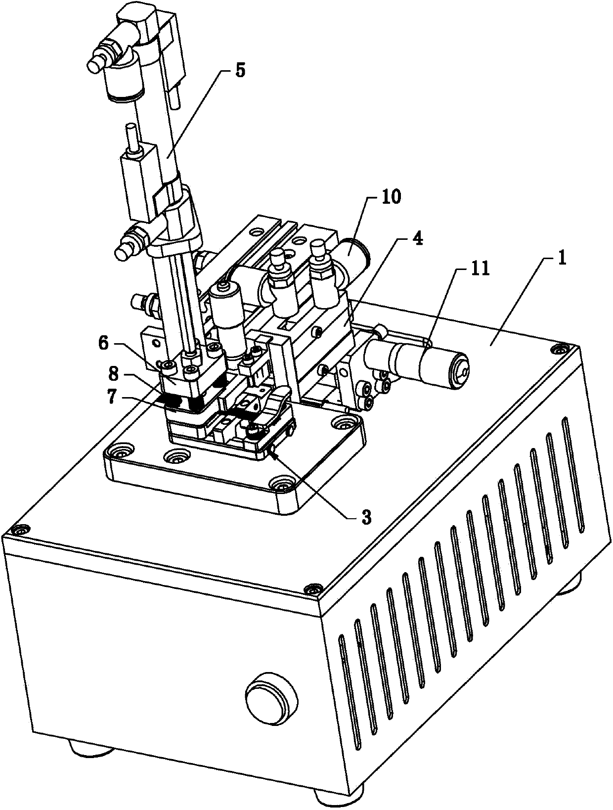 Micro coaxial cable stripping and drawing machine