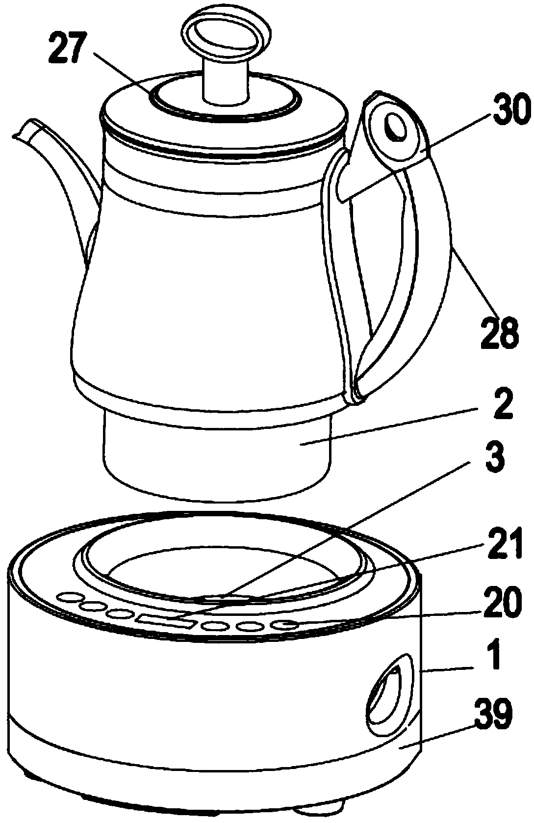 Clocked unattended medicine pot with automatic medicine adding function