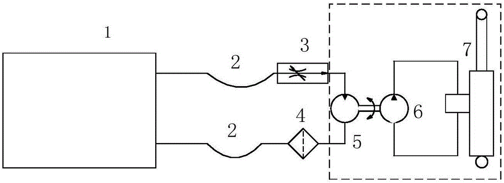 Drainage engine kerosene servo mechanism ground test method