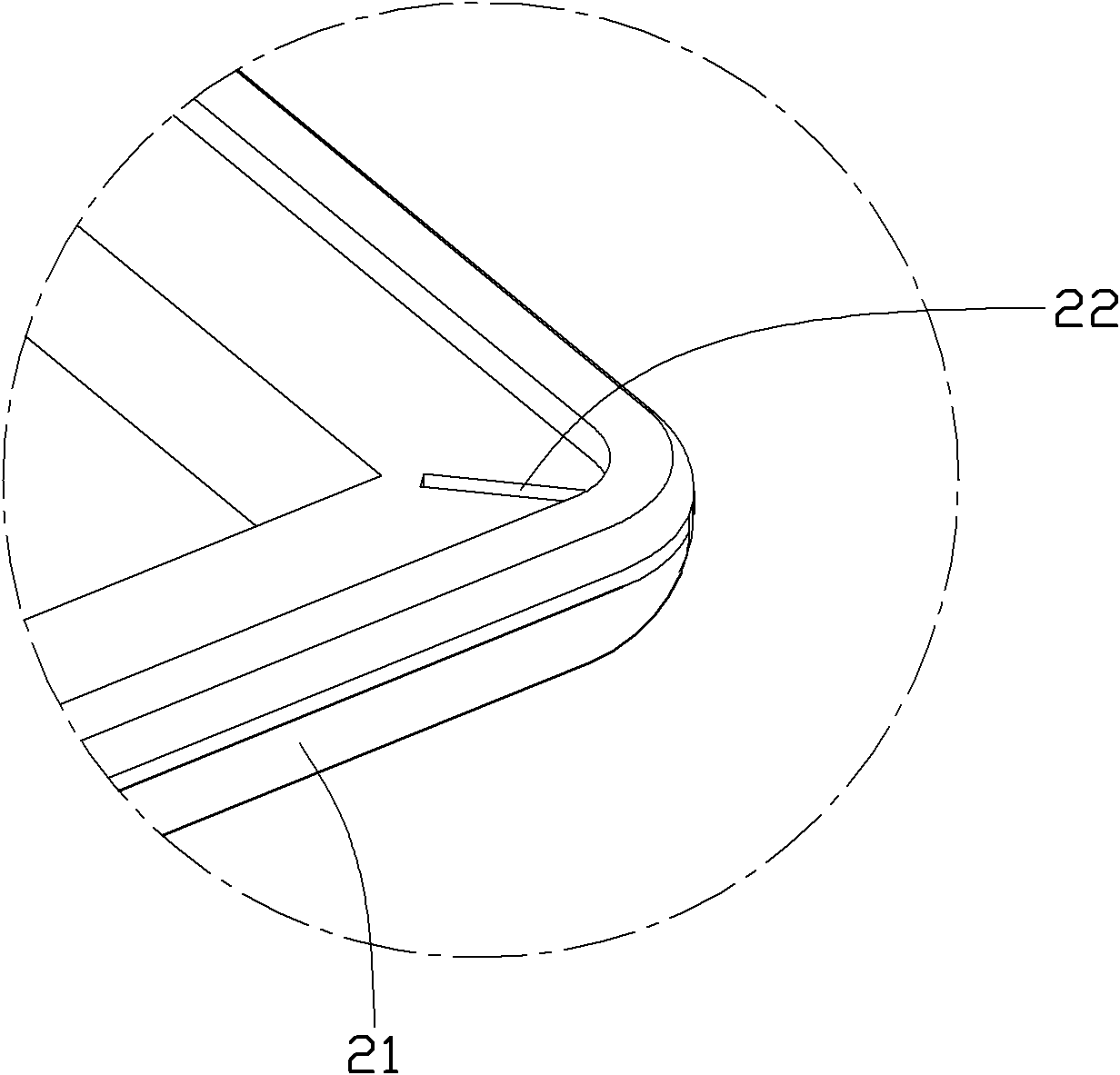 Electronic device and production method of metal casing of electronic device