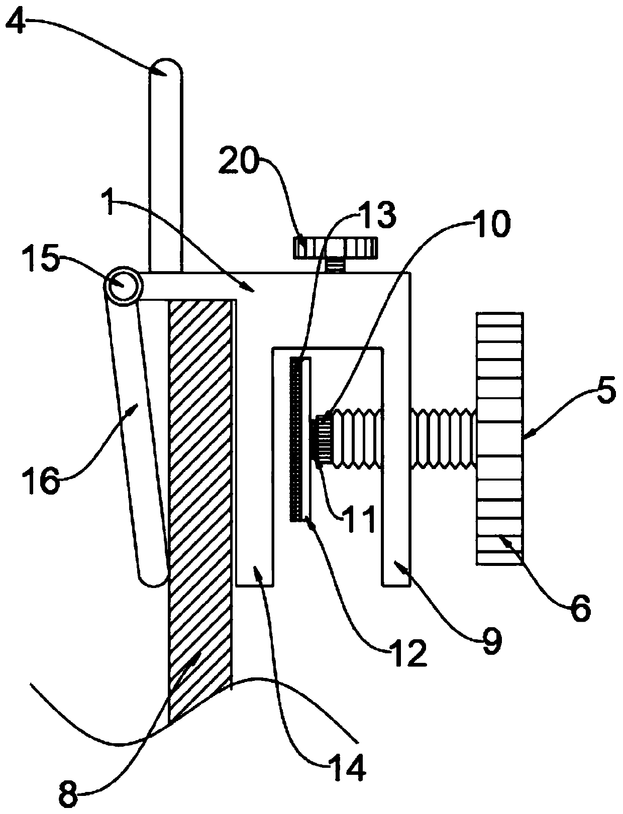 Clamping mechanism for design drawing