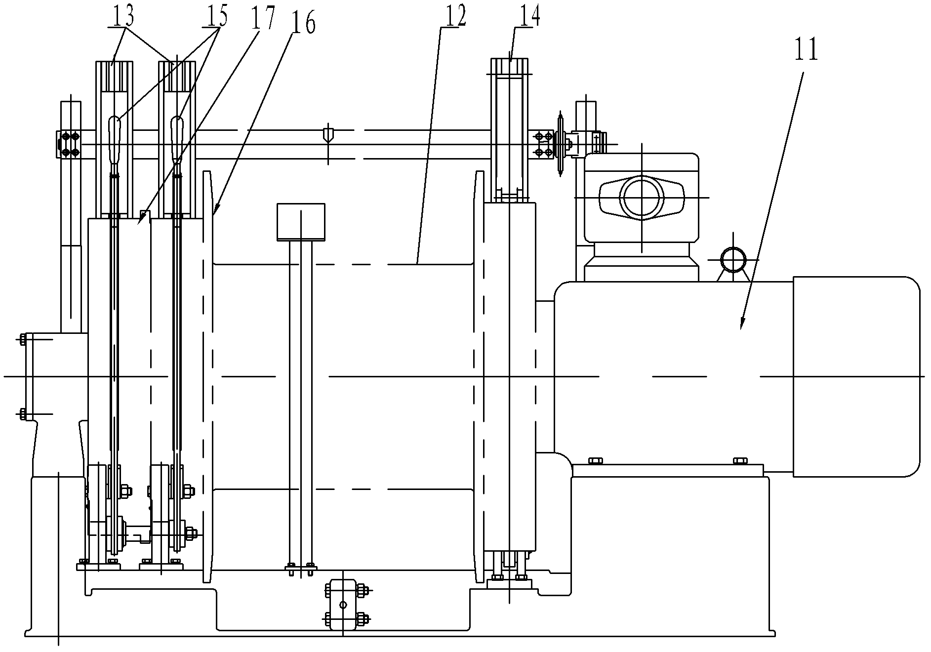 Haulage winch