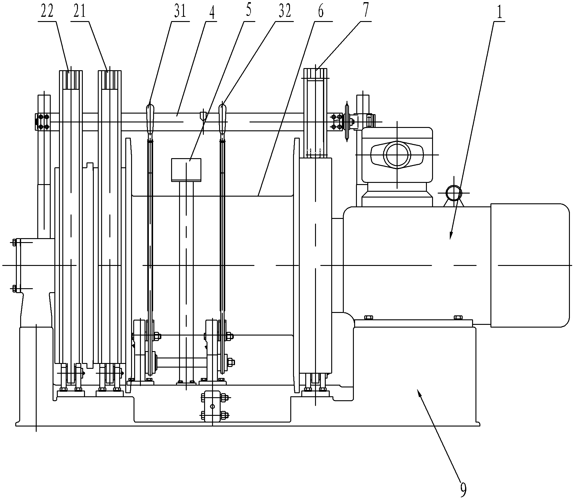 Haulage winch