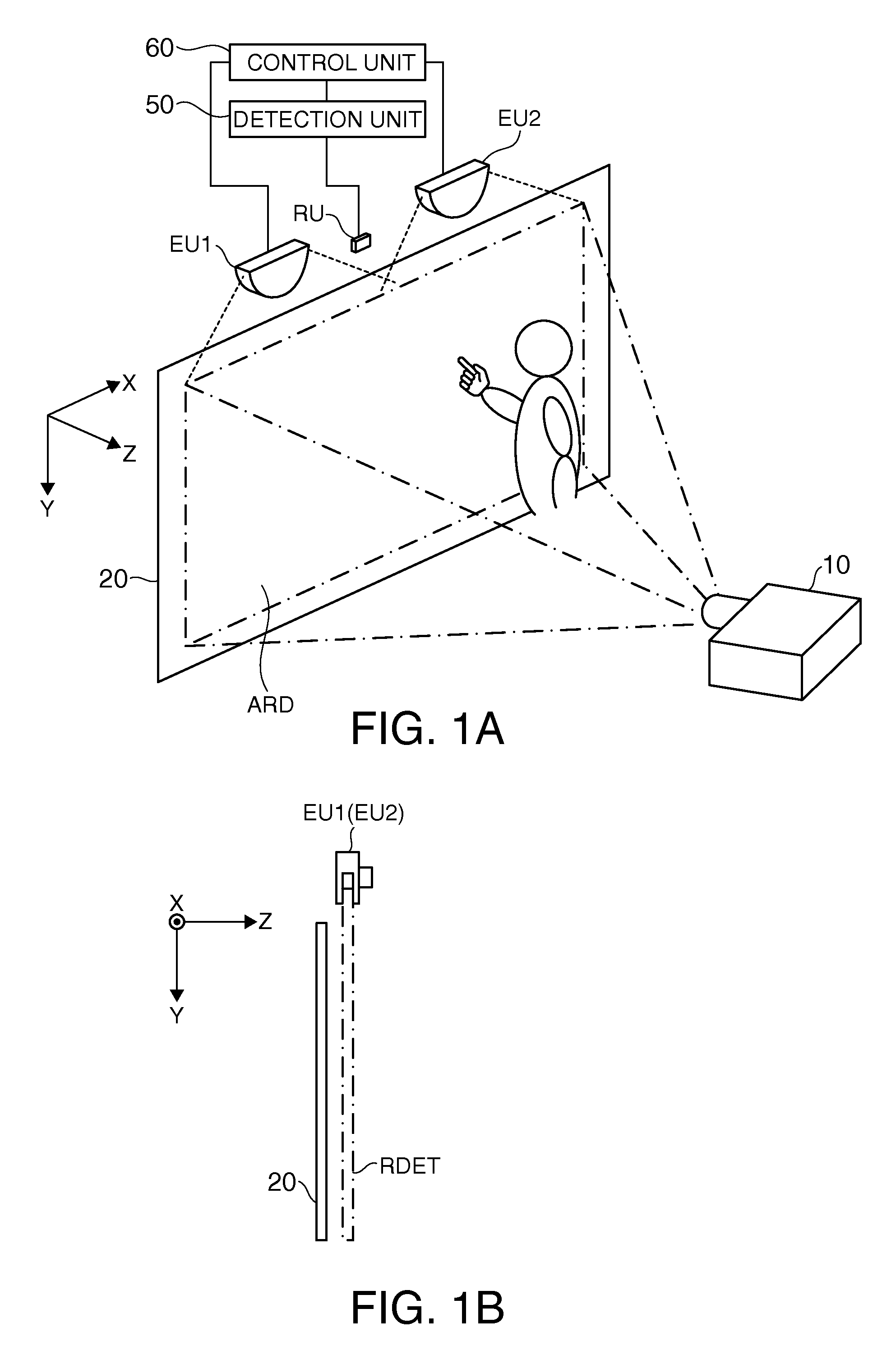 Optical detection device, display device, and electronic apparatus