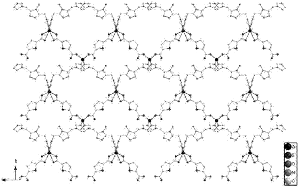 Preparation of luminescent crystal material for selectively detecting dichromate ions