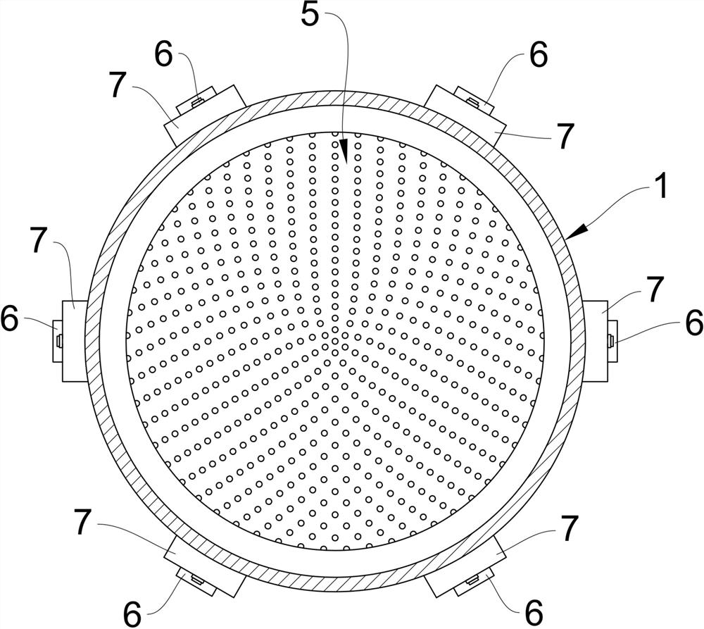 Ultrasonic vibration filter screen spray waste gas treatment tower