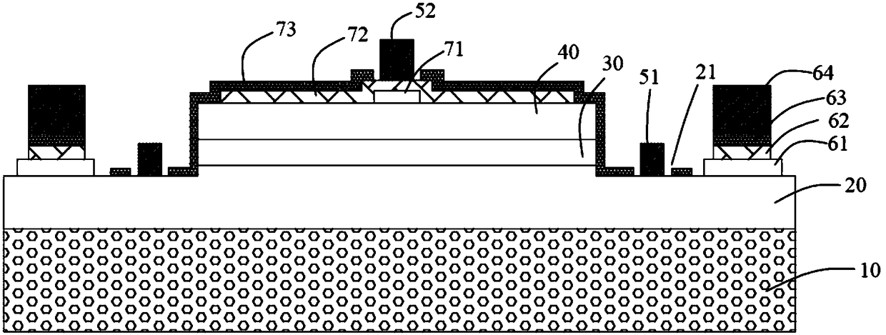 LED chip with capacitive structure and preparation method thereof