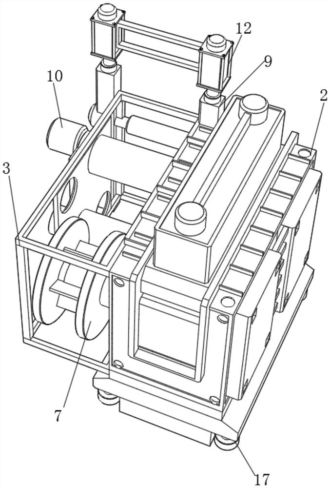 High-speed winding machine for winding non-woven fabric