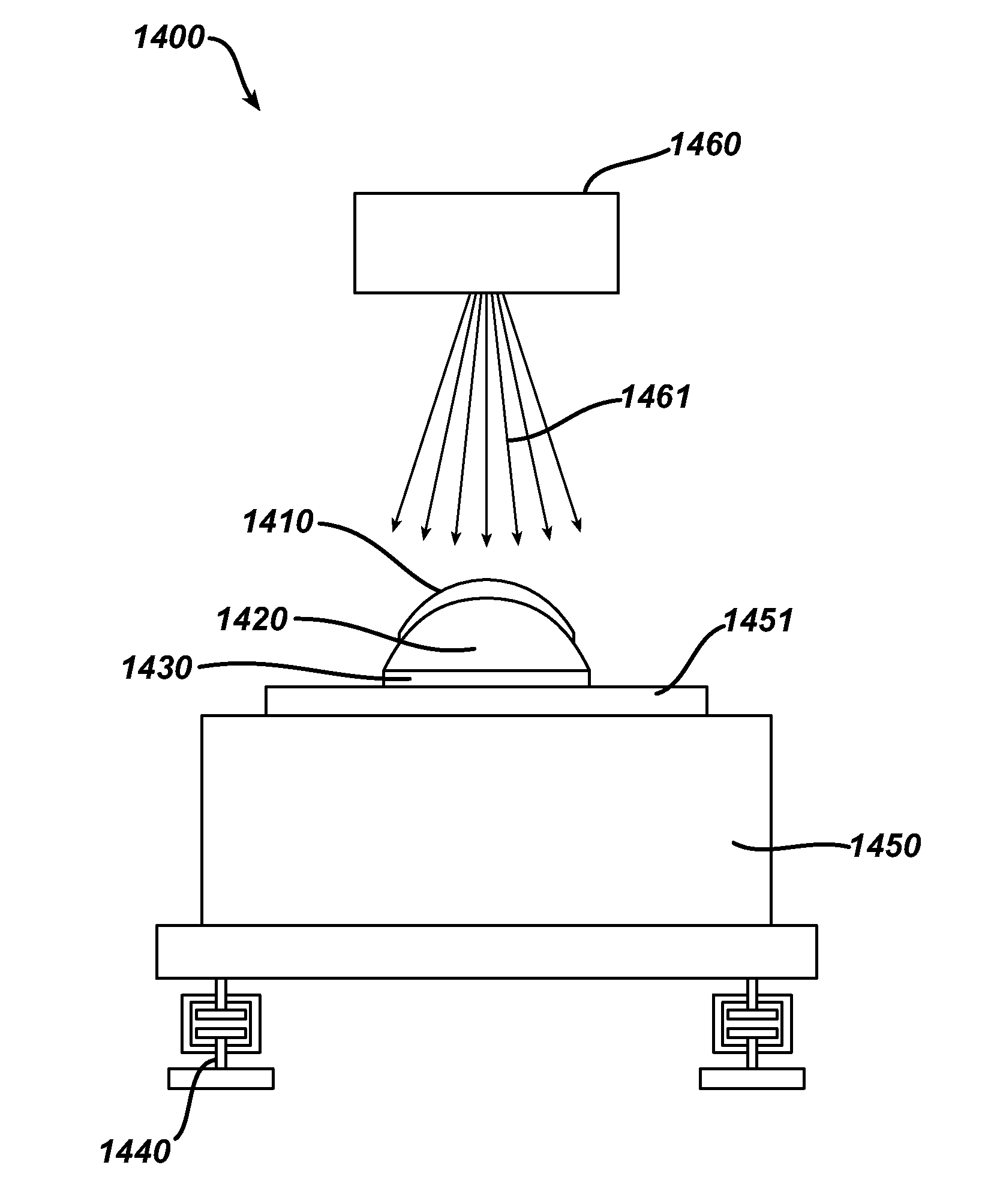 Free form lens with refractive index variations