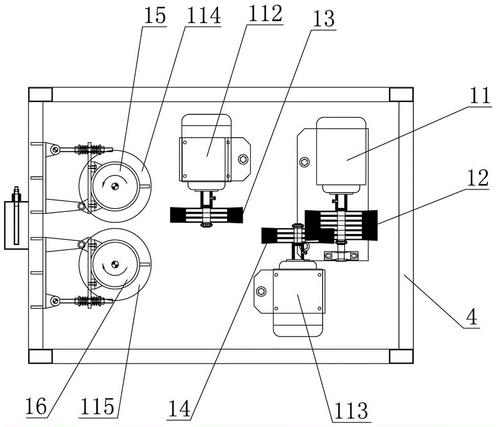 Elevator guide rail derusting machine