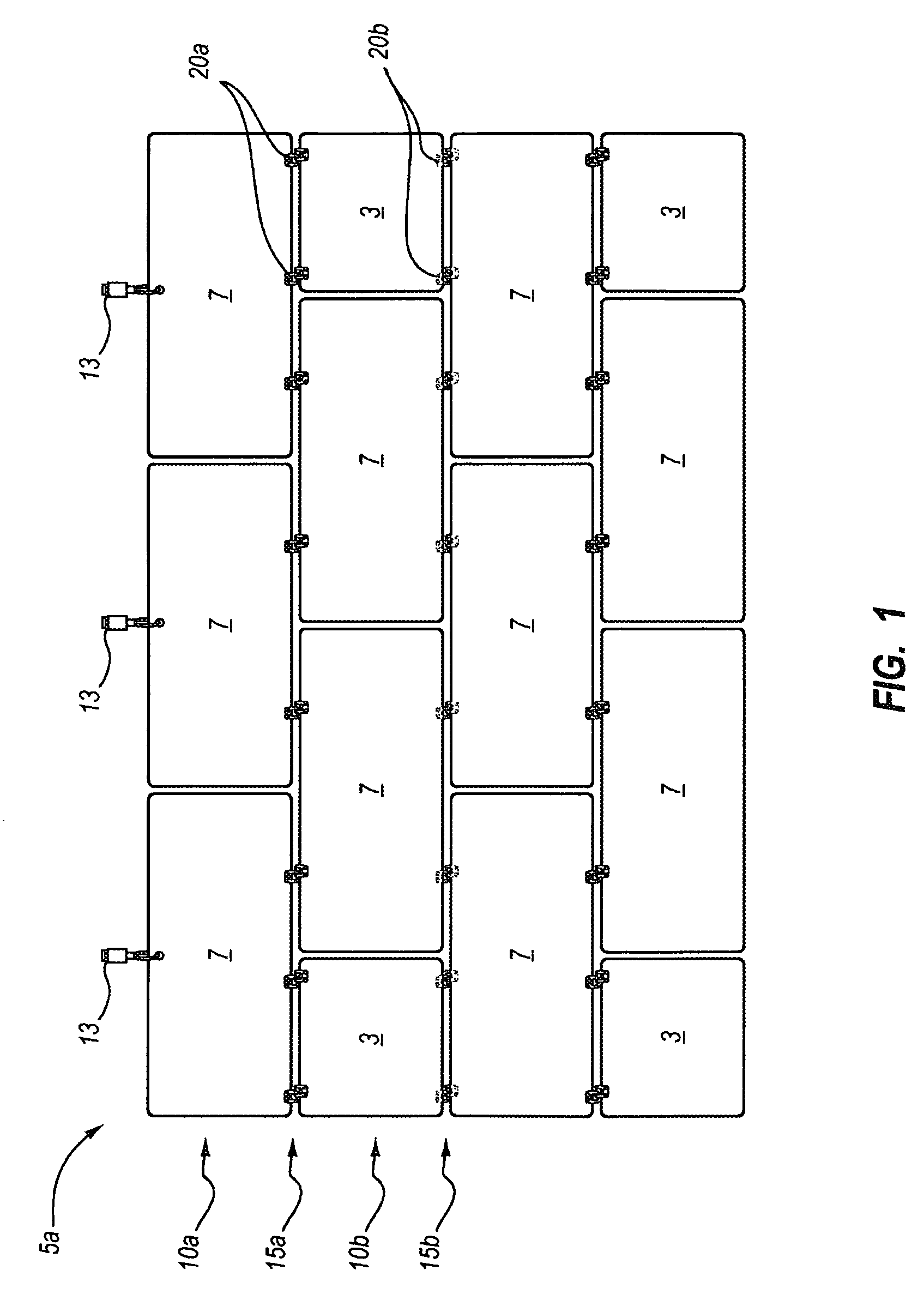 Partition with variable-angle tiles