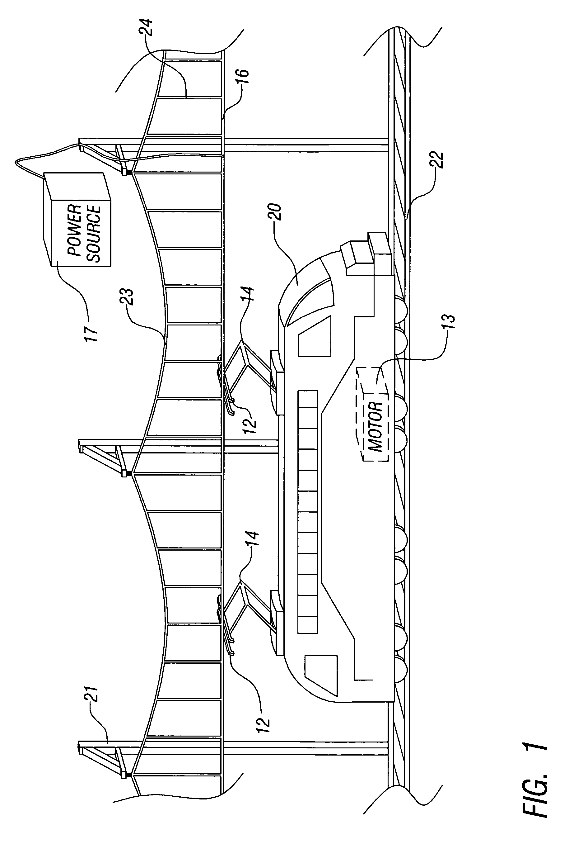 Low cost electrical power connectivity for railway systems manufactured from conductive loaded resin-based materials