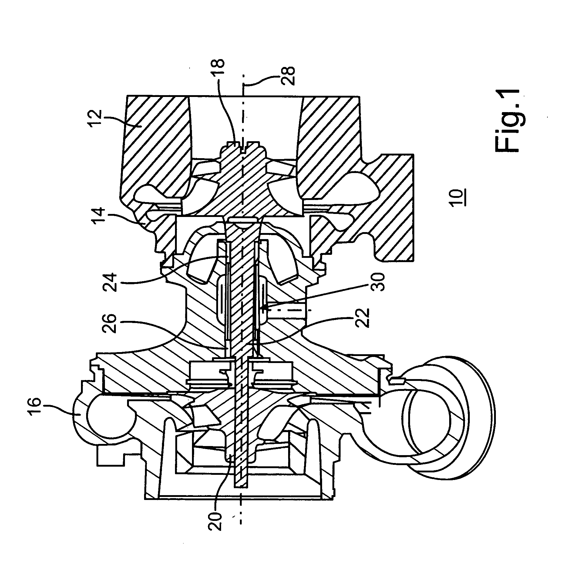 Sleeve element for axially fixing a bearing and exhaust gas turbocharger