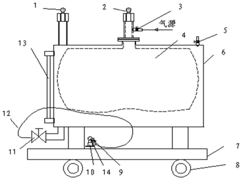 Transformer oil static pressure device and transformer system