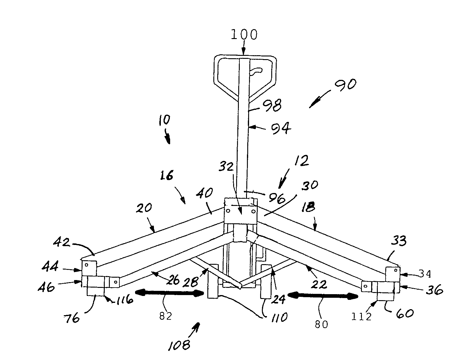 Hydraulic pallet jack